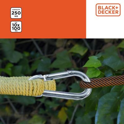 4. STEEL CARABINER 4 PCS BLACK + DECKER