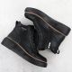 4. Black Women’s Leather Wedge Ankle Boots Filippo DBT6452