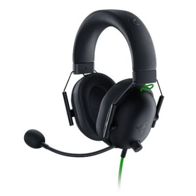 10. Razer Blackshark V2 X Wired Headband Gaming Headset Black, Green