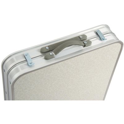 13. FOLDABLE CAMPING TABLE 120x47x70/62/54CM WITH WARDROBE 33x30x36CM