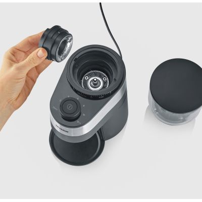 5. Severin KM 3880 Coffee Grinder 140 W Black, Stainless Steel