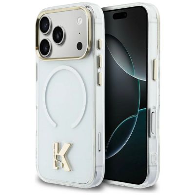 Karl Lagerfeld IML K Head Logo MagSafe Case for iPhone 17 Pro - Clear