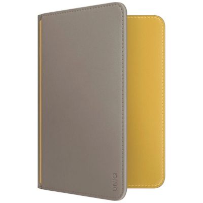 Uniq Belmont RFID Blocking Passport Case - Grey/Yellow