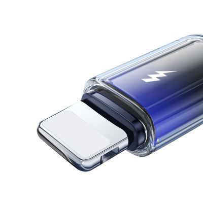 6. Joyroom S-A42 Crystal-Clear Series 3A USB-A - Lightning cable 1.2m - black