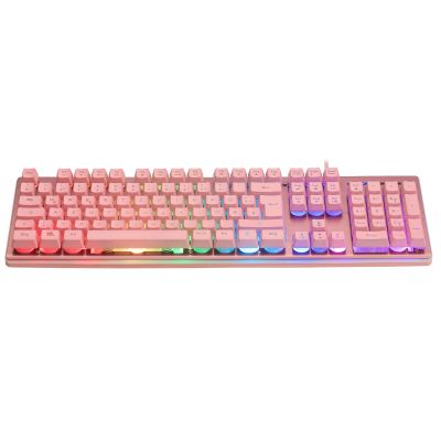 6. Deltaco Gaming GAM-021-RGB-P-DE USB Keyboard QWERTZ German Pink