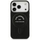 3. Karl Lagerfeld Embossed Open Ring RSG Logo MagSafe Case for iPhone 17 Pro / 18 Pro - Black
