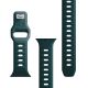 2. 3mk Silicone Watch Strap for Apple Watch 42 / 44 / 45 / 49 mm - green