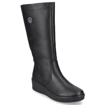 22. Rieker W RKR237B Leather Waterproof Boots Lined with Lambswool