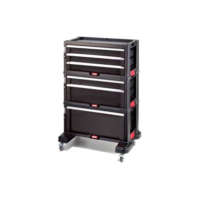 8. Keter 237786 6-drawer tool rack on wheels