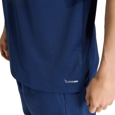 12. Men's adidas Entrada 26 Polo T-shirt navy blue JZ6663