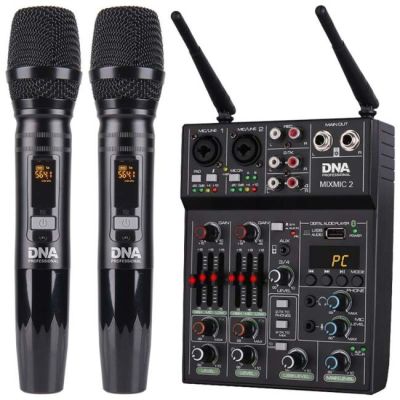 2. DNA MIXMIC 2 - set (USB audio mixer + 2 wireless microphones)