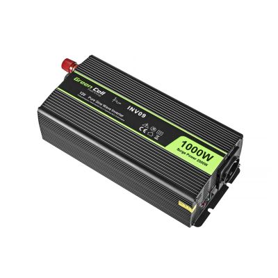 7. GREEN CELL INV09 INVERTER 12V-230V 1000W/2000W PURE SINE WAVE