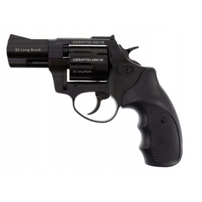 ZORAKI R1-K6L BAS blank alarm and signal revolver, 2.5" barrel, .22 Long Blank, black (R1256BMP-BAS)