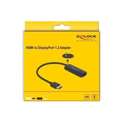 4. DeLOCK Adapter HDMI-A male > DisplayPort female black