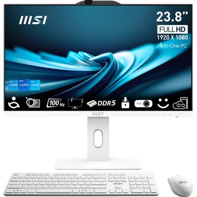 4. MSI AIO PRO AP242P 14M-859EU i7-14700 23.8" IPS LED FHD Non-Touch Anti-Glare 16GB SSD1TB M.2 AX211 WiFi 6E Windows 11 Pro White