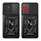 2. Hybrid Armor Camshield case for Samsung M14 with camera cover - black