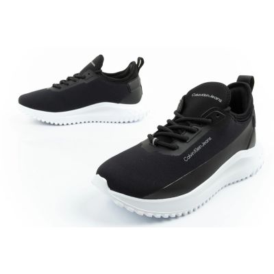 8. Calvin Klein women's shoes sports sneakers Eva Runner black fashionable