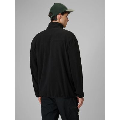 8. Men's relaxed fleece with stand-up collar 4F 4FRSS26TFLEM502-20S