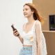 10. Jisulife Handheld Fan Life8 Plus Portable USB Fan with Power Bank Function 4500mAh and Flashlight - Brown