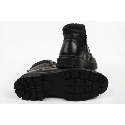 4. Wrangler men's shoes Gillen Fur ankle boots black insulated fashionable ankle boots