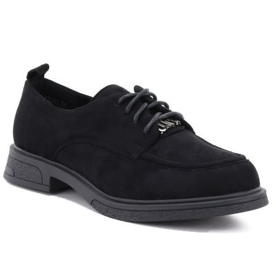 Women's black suede shoes Vinceza 62332