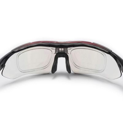4. Rockbros 10001 Polarized Cycling Glasses - Black and Red