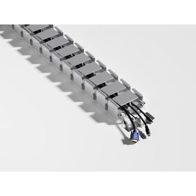 3. Equip 650860 Cable Organizer Desk Cable Sleeve Gray 1 pc.