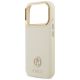6. Guess Grained Strass Logo MagSafe case for iPhone 17 Pro - beige