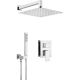 Concealed shower set with mixing box