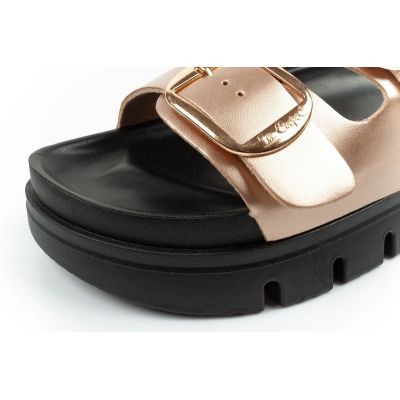 6. Lee Cooper shoes women's slippers gold comfortable platform fashionable
