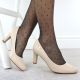6. Women's nude high heel pumps Sergio Leone 1459