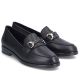 4. Women's leather moccasin shoes black Rieker 46262-01