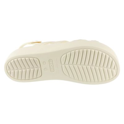 4. Crocs Brooklyn Knot Low Wedge Sandal 212864-105 Beige 36/37