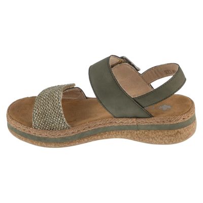 2. Rieker Sandals V0951-54 Green 37