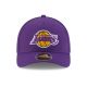 2. New Era 9FORTY Los Angeles Lakers NBA Team M-Crown Purple Snapback Cap - 60755462