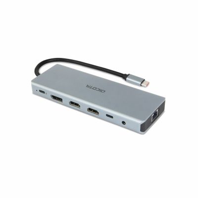 2. DICOTA D32065 USB 3.2 Gen 1 (3.1 Gen 1) Type-C Hubs and Hubs Silver