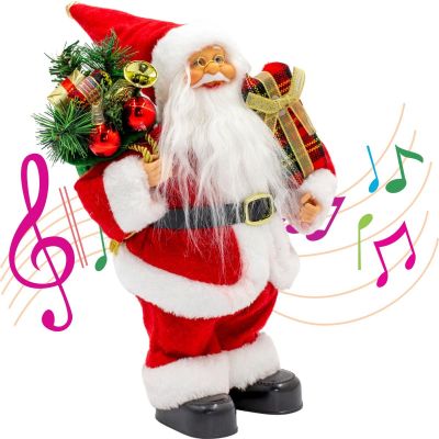 12. Decorative Dancing and Singing Santa Claus 28 cm MICA