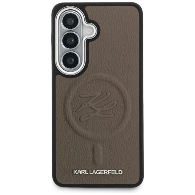 3. Karl Lagerfeld Embossed Ring Initials MagSafe Case for Samsung Galaxy S26+ - Brown