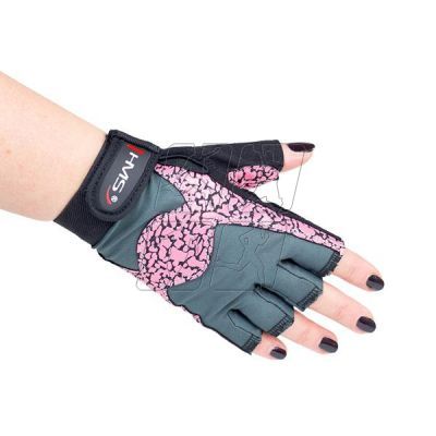 3. Gloves for the gym Pink / Gray W HMS RST03 rM