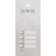 ACO FAM-P-4NPACC 4-family plaster panel, readable key