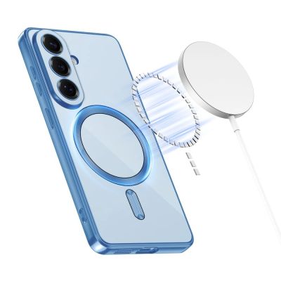 3. Tech-Protect MagFlex MagSafe Case for Samsung Galaxy S26 - Transparent Blue