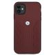 3. BMW Leather Curve Perforate Case for iPhone 11 / Xr - Red