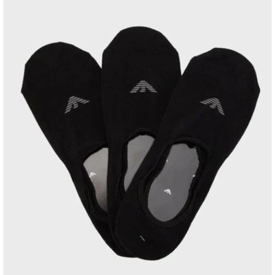 2. Emporio Armani Calza Micro Socks Cotton Black 3-Pack