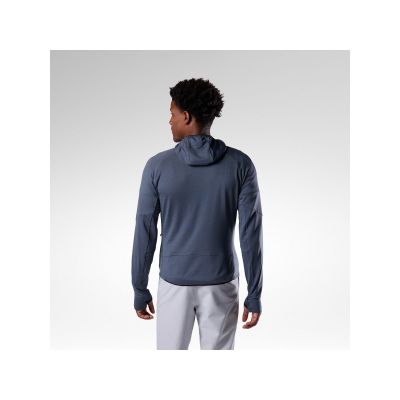 5. Men's ROSSIGNOL M Textured Hoodie Mid Layer Gray