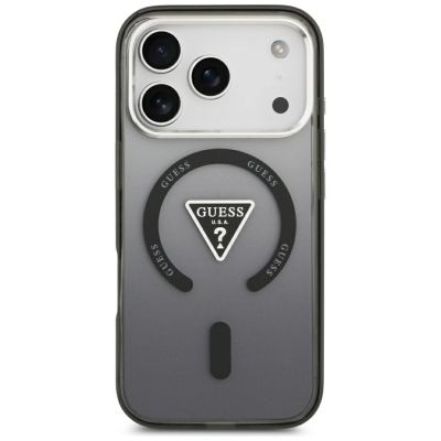 3. Guess IML Gradient Triangle Logo MagSafe Case for iPhone 18 Pro Max / 17 Pro Max – black