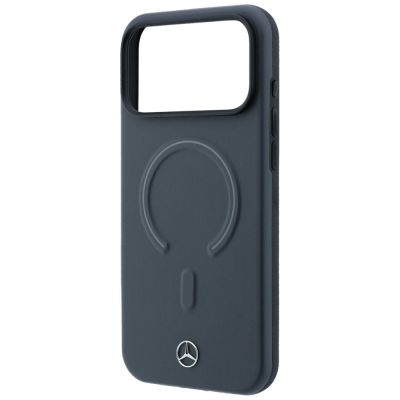 6. Mercedes Leather 3D MagSafe case for iPhone 18 Pro Max / 17 Pro Max - anthracite