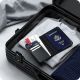 5. Satechi FindAll Passport Cover - Vegan Leather Passport Case with Locator Compatible with Apple Find My (Black)
