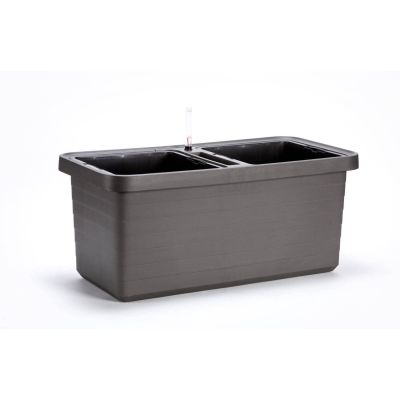 PLASTIA Berberis Duo self-watering flowerpot (390x780x350mm) gray