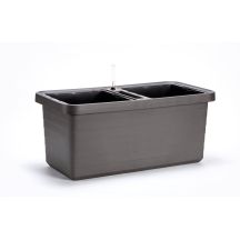 PLASTIA Berberis Duo self-watering flowerpot (390x780x350mm) gray