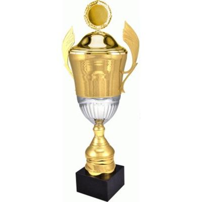 2. Gold metal cup with lid 4128/BP